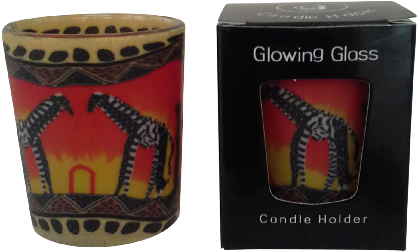 Thumbnail for Tealight Holder Glass  Votive Giffiee Sunset Gift Boxed