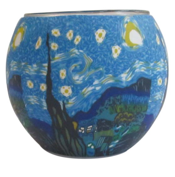 Thumbnail for  Glowing Glass Candle Holder Starry Night Gift Boxed