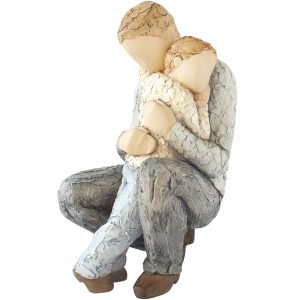 Thumbnail for 9612MTW   In Safe Hands Figurine More Than Words 17cm H figures of father and son, reveal the special relationships Gift Boxed Desgined and Created in the UK