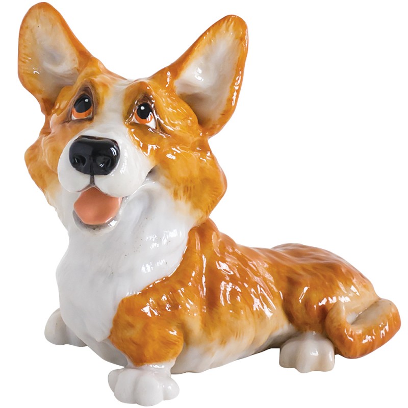 Thumbnail for  Corgi Dog Figurine Collectable Little Paws 11.5cmH Benji our beloved furry friends. Gifted Boxed Designed and Created in the UK