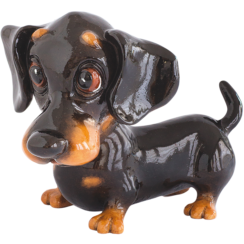 Thumbnail for  Dachshund Dog Figurine Collectable  Little Paws Frankie 13cm H Our beloved furry friends. Gifted Boxed. Designed and Created in the UK