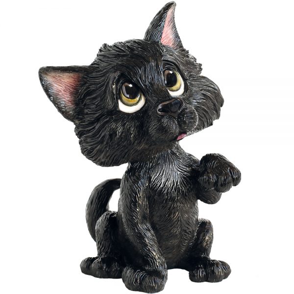 Thumbnail for Cat Figurine Collectable Little Paws Lucky Black 15cm H our beloved furry friends. Gift Boxed Designed and Created in the UK