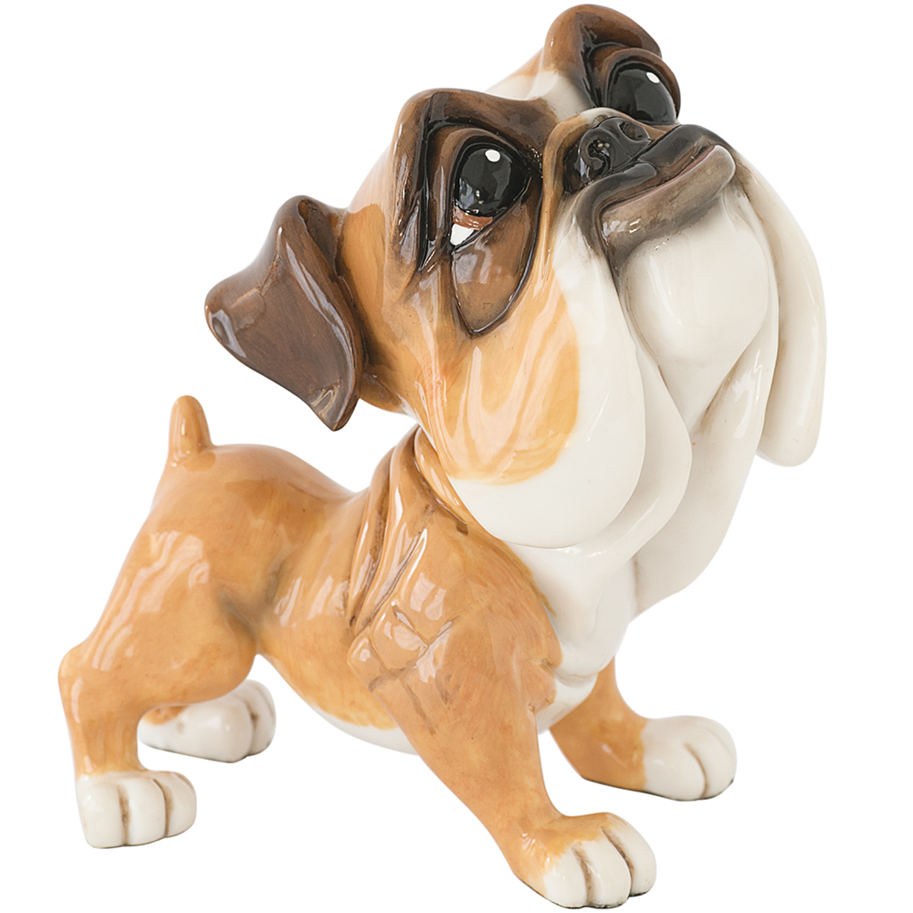Thumbnail for  Bulldog Dog Figurine Collectable Little Paws Mick 13cmH Our beloved furry friends. Designed and Created in the UK