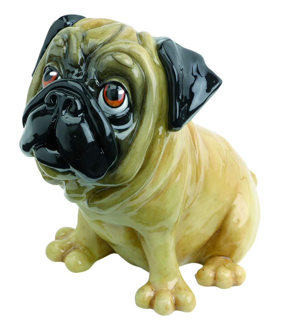 Thumbnail for  Pug Tan Dog Figurine Collectable Little Paws Price 13H our beloved furry friends. Gift Boxed Designed and Created in the UK
