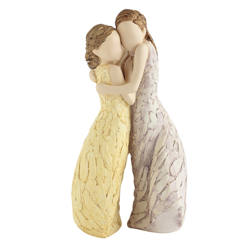 Thumbnail for 958MTW  My Sister Family  Figurine More Than Words Gift Boxed 23.5cmH A stunning and expressive sentiment-based figurine Gift Boxed Designed and created in the UK